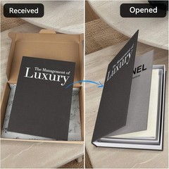 Luxury Linen Decorative Books Set of 3 – Minimalist Home Decor for Elegance