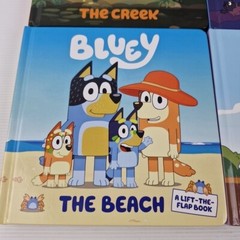 Bluey 4 Book Bundle The Creek, The Beach, Fruit Bat, Bob Bilby Hardcover