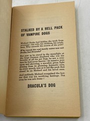 KEN JOHNSON PAPERBACK – Dracula’s Dog 1978 (Paperbacks From Hell) (1st printing)