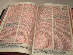 THE HOLY BIBLE RSV 1971 vintage Collins World Red Letter Edition with helps