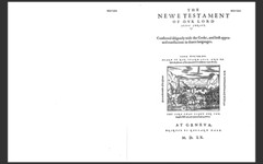Geneva Bible 1560 Edition with Apocrypha (Scanned Original) PDF E-Book on CD-ROM