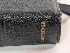 Cambridge Cameo Holy Bible KJV French Morocco Leather India Paper Vintage 1972