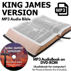 King James Version Audio Bible Christian Audiobook KJV All 66 Books on MP3 DVD