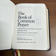 The Book of Common Prayer Black Leather Episcopal Church 1979