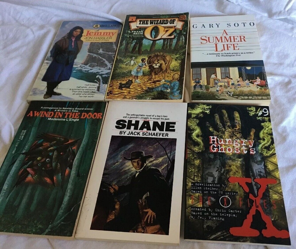 6 PBs Gr 4-7 Shane, Wizard of Oz, Wind in the Door, Jemmy, Summer Life, X-Files