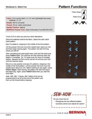 BERNINA Mastery Workbook 2 Stitch Fun (for ALL Bernina Machines except 1008)