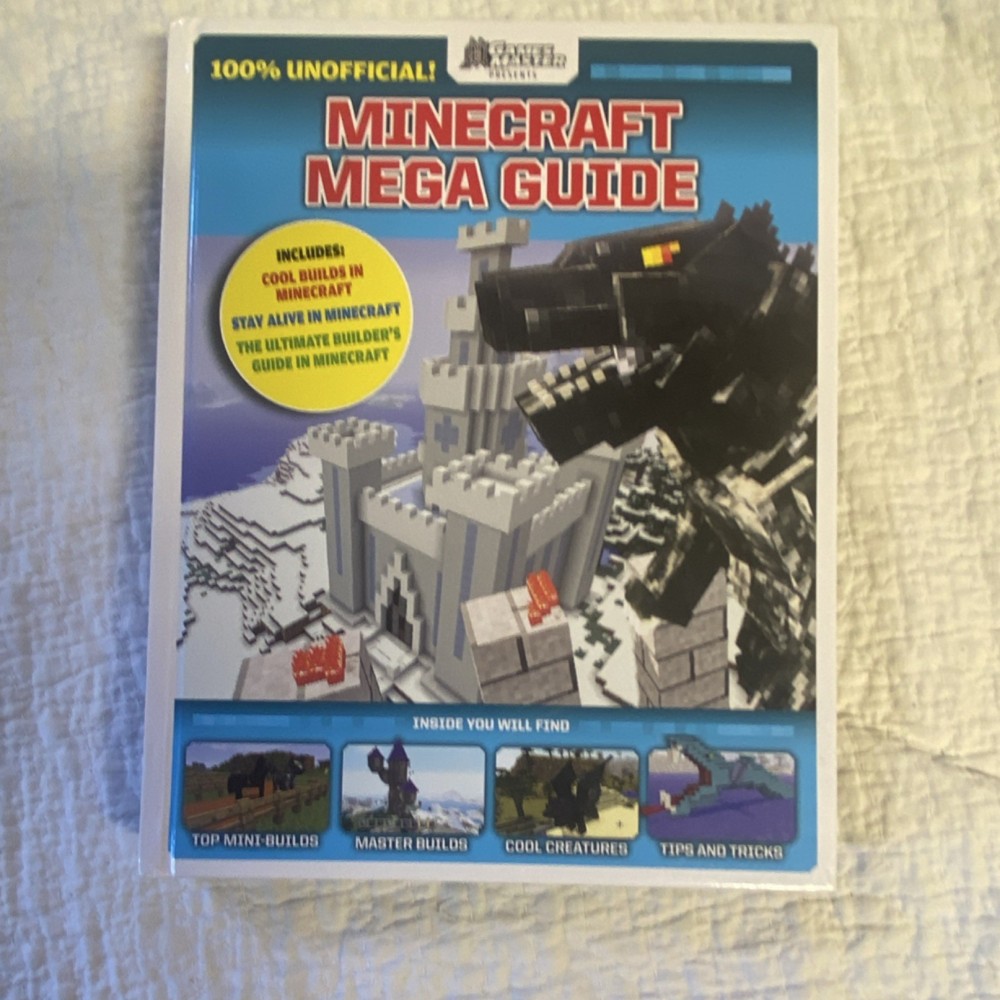 Scholastic Minecraft Mega Guide Hardcover Illustrated Ages 9-12