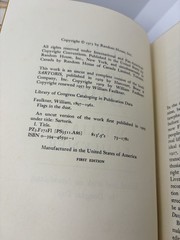 Flags In The Dust • Complete Text | William Faulkner | 1973 • 1st Edition HCDJ