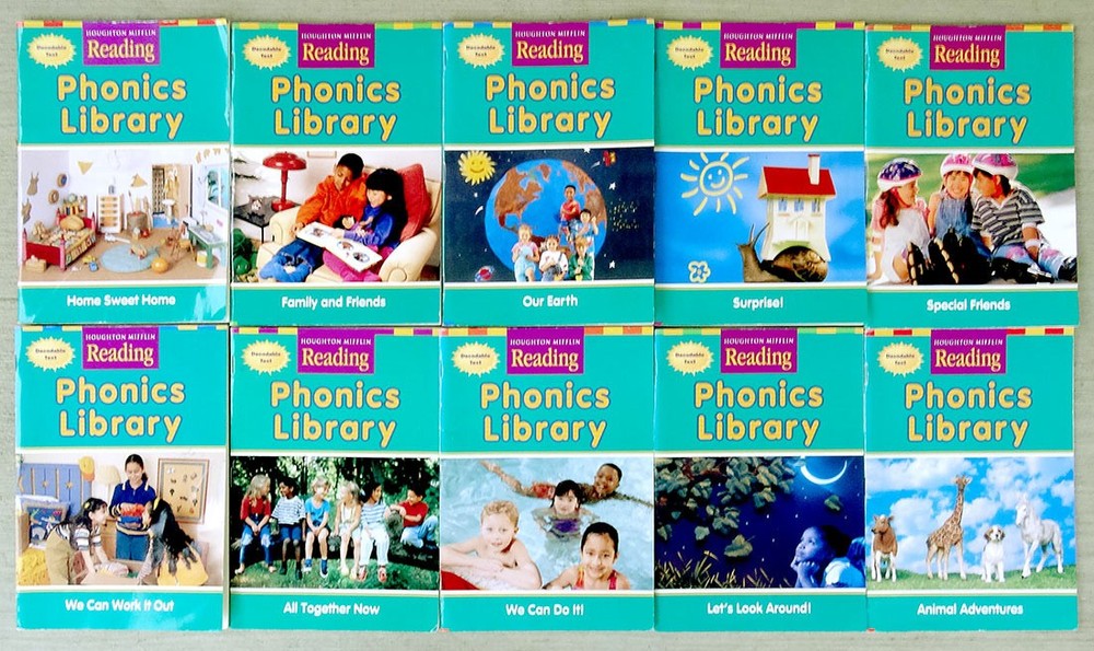 Houghton Mifflin Reading Phonics LOT 10 Books Readers Library Level 1 1st Grade