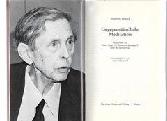 Karl Rahner signiert Munen muso -Ungegenständliche Meditation Enomiya-Lassalle