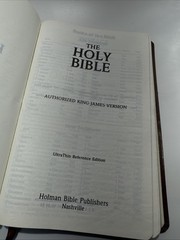 BIBLE Ultra Thin Reference King James Version Cornerstone Brown Leather 1987 Cr