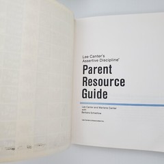 Parent Resource Guide Lee Canter’s Assertive Discipline Paperback Book Behavior