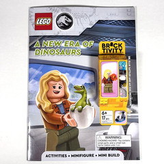 LEGO Jurassic World A New Era of Dinosaurs Book + Dr. Ellie Sattler Minifigure
