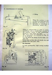NECCHI Lycia 524 522 Sewing Machine Instruction Manual – WIRE BOUND – COVERS