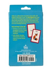 Brighter Child Flash Cards First Words 54 Pack Essential Word Cards Age 4+ New
