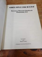 Assertive Discipline – Resource Material Elementary K-6 Lee Canter