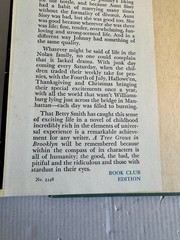 A Tree Grows in Brooklyn Betty Smith HCDJ 1943 Book Club Edition Very Good