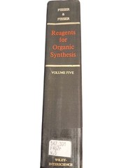 Reagents For Organic Synthesis Vol 5 By Mary Fieser Hardcover 1975