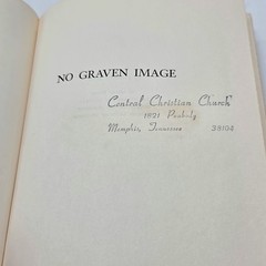 No Graven Image by Elisabeth Elliot 1966 First Edition HC DJ Ex-Library