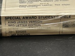 Holy Bible KJV Special Award Student’s Red Letter World Bible Dictionary