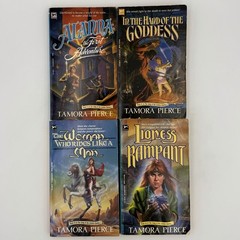 Song of the Lioness 1-4 – Tamora Pierce (mmpb set, 1st prints) Borzoi, 1989-1990