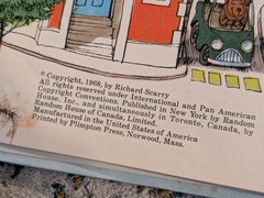 Richard Scarry Lot of (5) – 3 Large Vintage Hard Cover 60s/70s + 2 Paperbacks