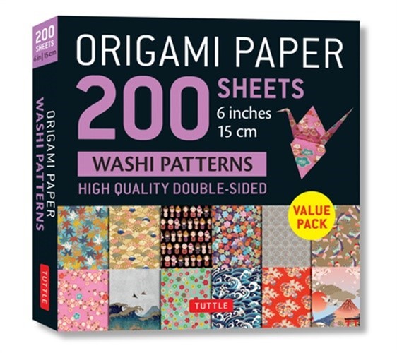 Origami Paper 200 Sheets Washi Patterns 6 (15 CM): Tuttle Origami Paper: Double