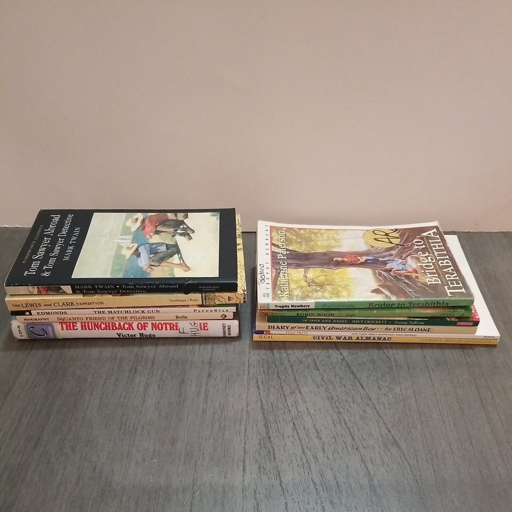 Lot of 11 Mixed Random Children’s Books and Young Adult Novels, Classic Stories