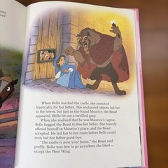 Beauty and the Beast Picture Book Disney 11×8.3in English Vintage Gift