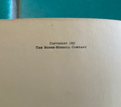 The Truth about the Treaty by Andre Tardieu 1921 Bobbs-Merrill HC hardcover