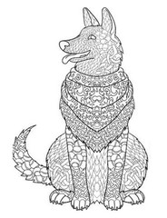 Dogs Coloring Book for Adults and Teens All Ages 108 Pages 8.5 x 11 for All Ages