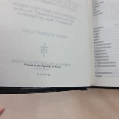 Holy Bible NKJV RLE Giant Print Thomas Nelson 334 Black Bonded Leather 1992