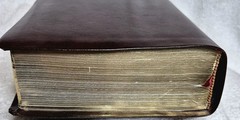 The Net Bible • New English Translation • (2005 • Bonded Burgundy Leather) Good