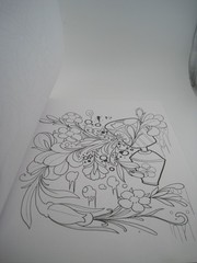 Creative Haven Floral Tattoo Designs Adult Coloring Book by Erik Siuda 31 Pages