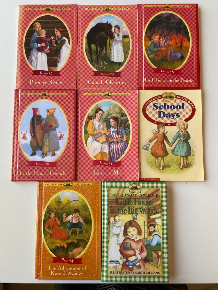 LITTLE HOUSE CHAPTER BK LOT 8~Laura Jack~Rose Swiney~Hard Times~Friends~School~