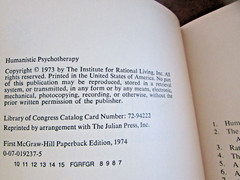 Humanistic Psychotherapy: The Rational-Emotive Approach by Albert Ellis 1974
