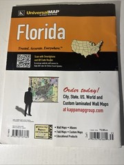 Florida Highway Atlas 2008 Kappa Universal Map Orlando Miami FL Street Guide