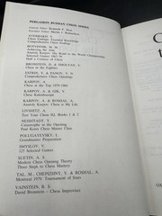 Chess at the Top 1979-1984 by Anatoly Karpov (Pergamon Book)