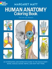 Human Anatomy Coloring Book (Dover Children’s Science Books) – Paperback – GOOD
