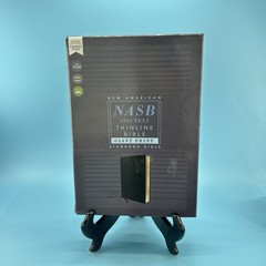 NASB Giant Print Bible, Bonded Leather Black, Red Letter, 1995 Text