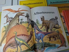 Lot of 8 Hardcover Dinosaur Library Series Books 1980s Rourke Publishing Vtg