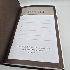 NIV Reference Bible Super Giant Print Zondervan Chocolate LeatherSoft EUC