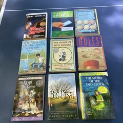 Lot of Young Adult Books- Autographed Maniac Magee, Jerry Spinelli, Louis Sachar