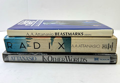 AA ATTANASIO 1st Ed Book Lot BEASTMARKS In Other Worlds RADIX William Morrow