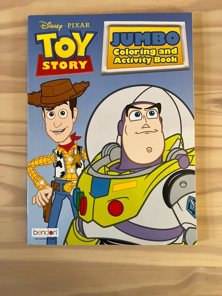 Bendon Disney Pixar Toy Story Jumbo Coloring Activity Book Woody Buzz Lightyear
