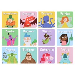 A Case of Mythical Creatures 12 Board Books- Ages 3+- By Sweet Cherry Publishing
