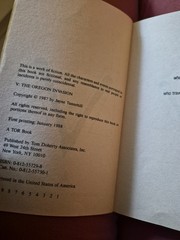 V: The Oregon Invasion first edition