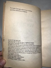 Julie Of The Wolves – George, Jean Craighead – Good – See condition notes