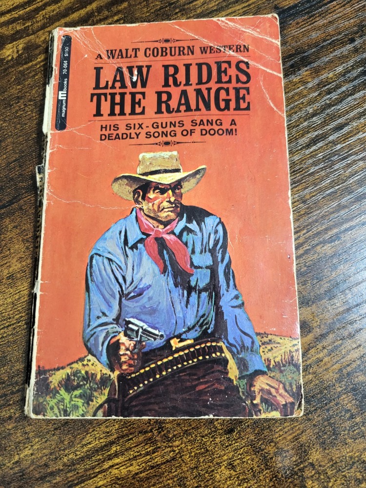 Vintage paperback 1935 western wild west shotgun fight six guns renegade cowboy