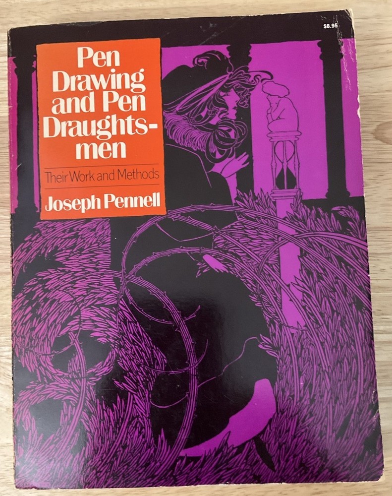 Art Book – Pen Drawing & Pen Draughtsmen – Paperback – 1977 Edition – Pennell